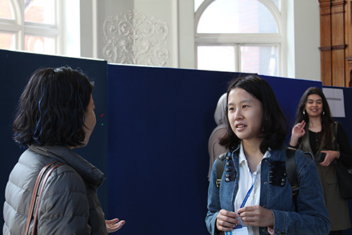 Students at the student induction event