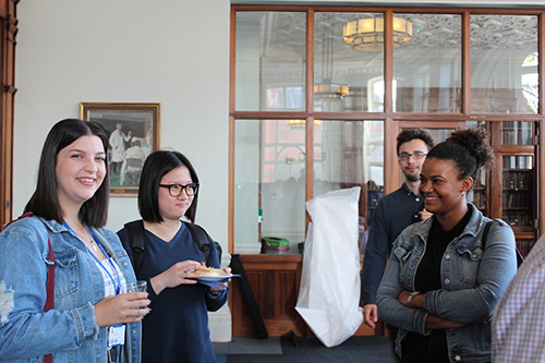 Students at the student induction event