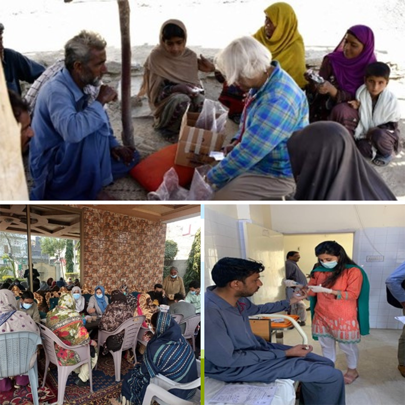 A cross section of the team members in Pakistan at work