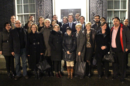 A trip to No.10 Downing St with the British Ambassador to Bosnia and Herzegovina, Nigel Casey. 