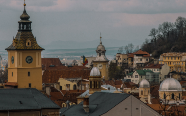 An image of the romanian skyline.