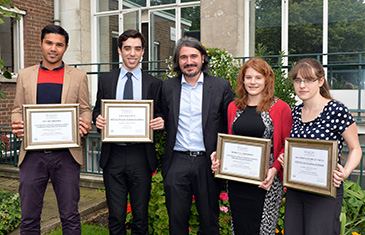 Stuart Brooks, Paul Kaufman, Professor Gaetano Dimita, Rebecca Anderson and Ekaterina Kudryavsteva