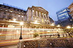 Bank of England at night