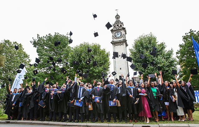 Queen Mary students at graduation