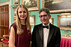 Liudmyla Kasain and Daniele D'Alvia at the annual banquette of the Worshipful Company of International Bankers (WCIB).