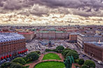 Aerial view of St Petersberg