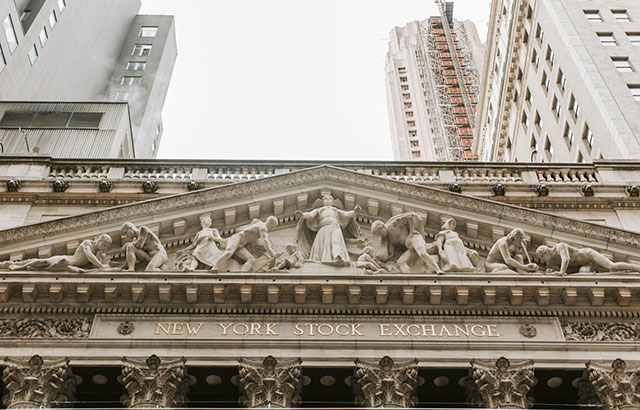 The reliefs in the pediment on the front of the Stock Exhange building in Wall Street