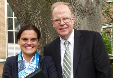 Prof Rosa Lastra and Thomas C Baxter Jnr at QM