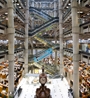 An office building staircase