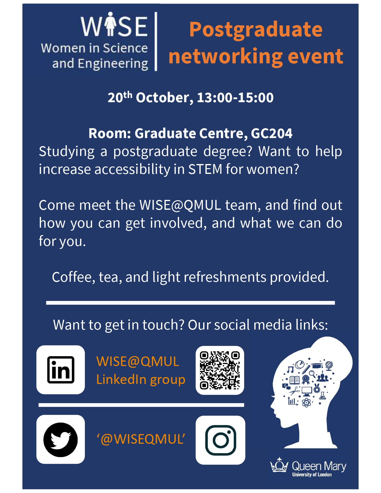 WISE PGR Networking event Poster_20Oct2021