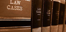 Legal books on a shelf