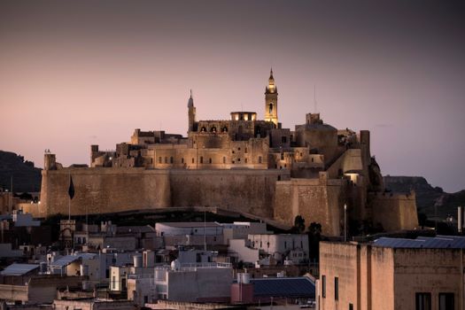 Gozo Citadel at night