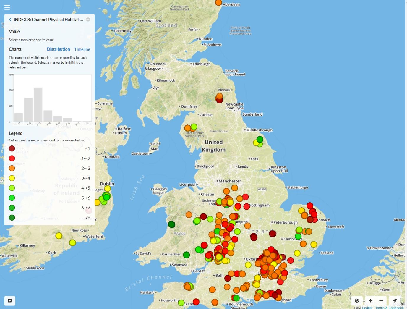  Screen shot of Modular River Survey results