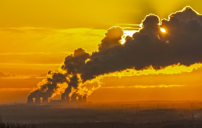 Drax biomass and coal-fired power station in North Yorkshire, England, UK