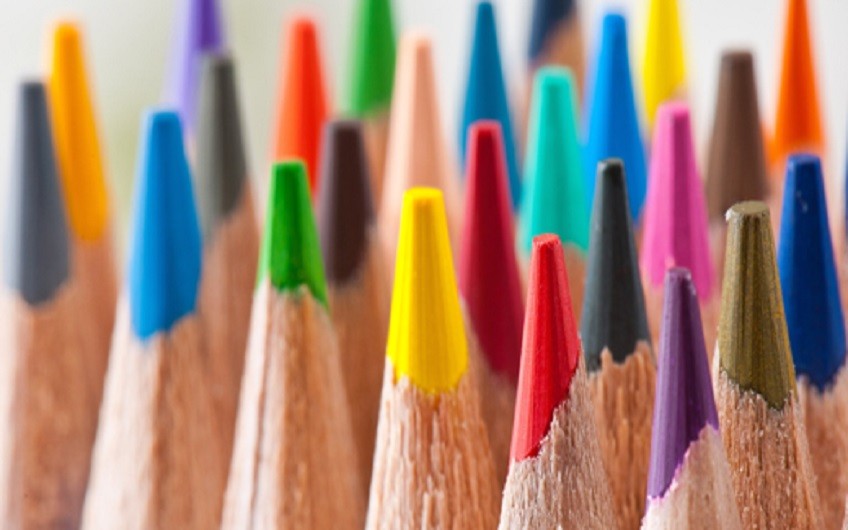 multicoloured pencils tips of equal size