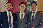 Avi Bhandari, Abhinav Kumar, and Juan Alberto Pulido Lock group photo