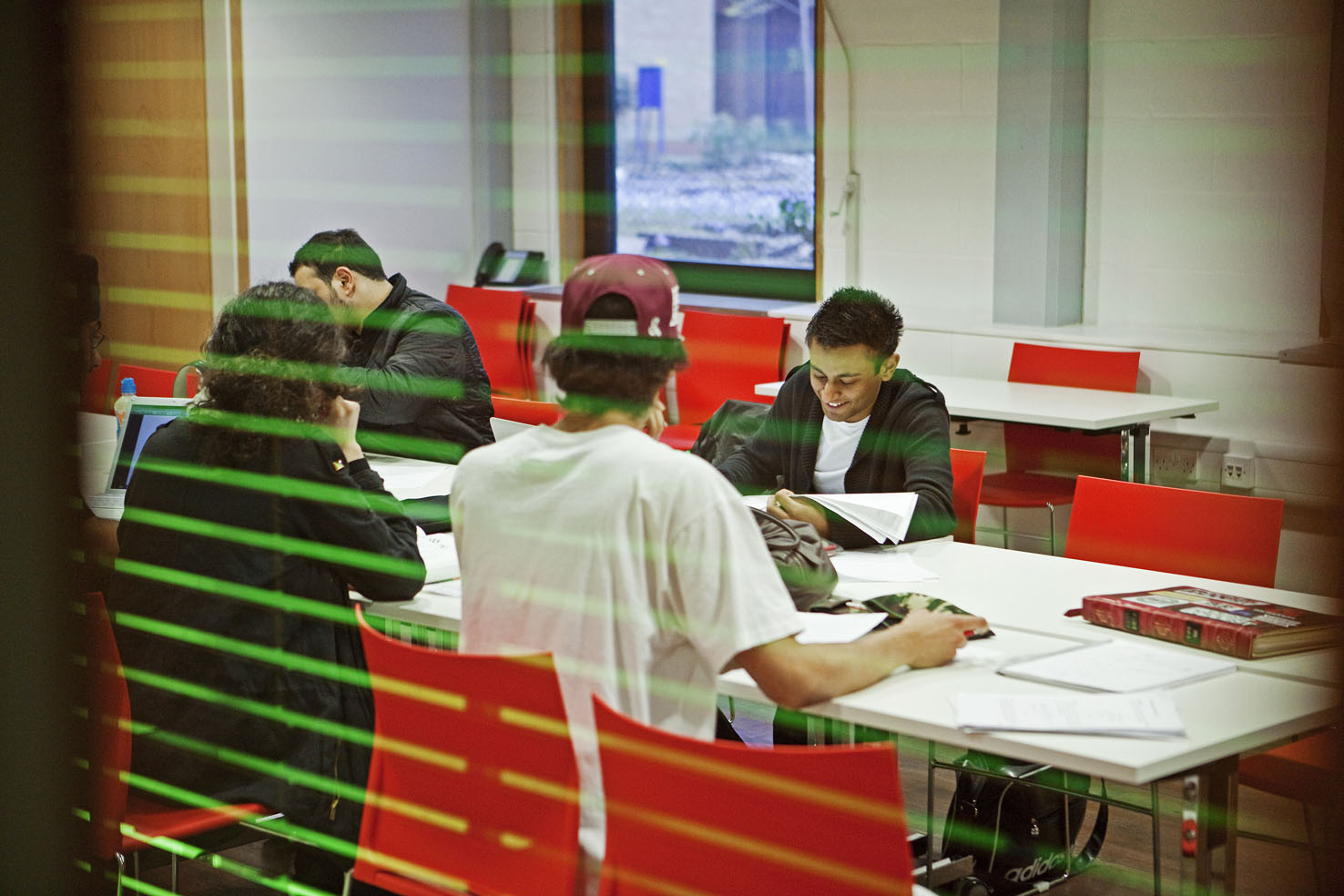 Students studying together