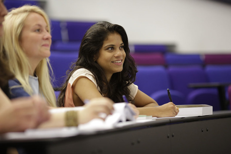 Law Student in Lecture Theatre