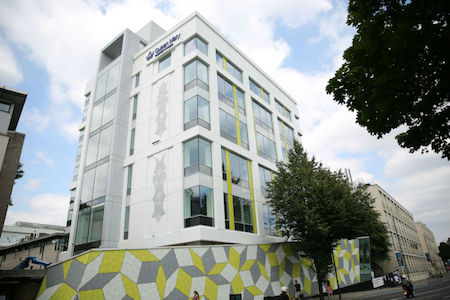 View of the Maths Building from Mile End Road