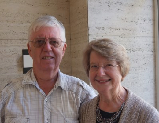 Photo of alumni couple Joy and Barry Hall