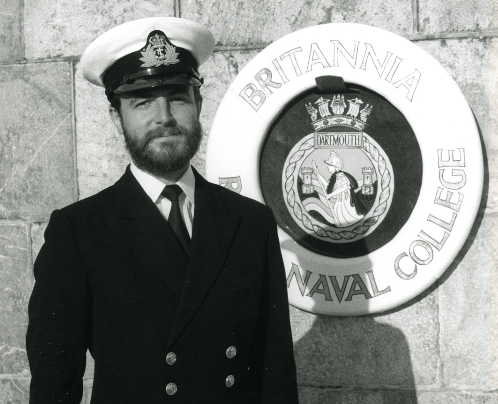 Alumnus Simon Mills at Navy College