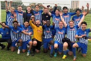 Queen Mary Men's football club group photo