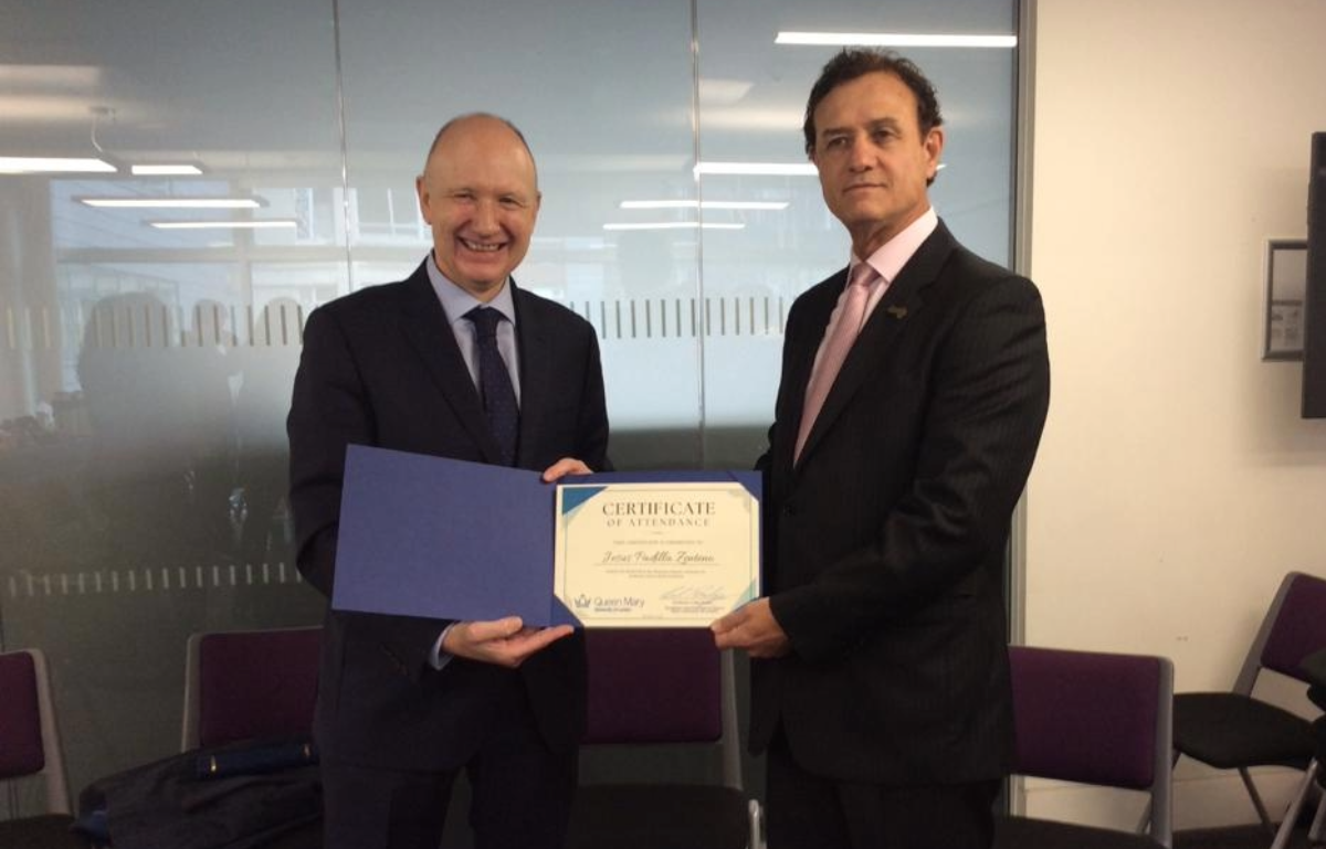 Mr Jesús Padilla Zenteno, President of the Polytechnic Foundation of Mexico, with our Principal Colin Bailey