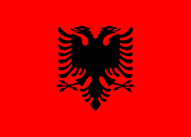 Flag for Albania