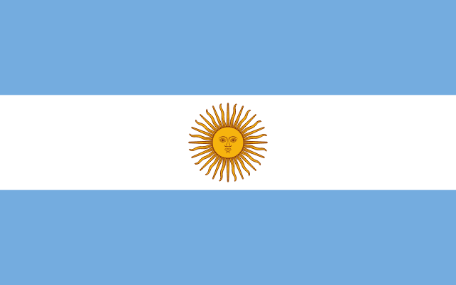 Flag for Argentina