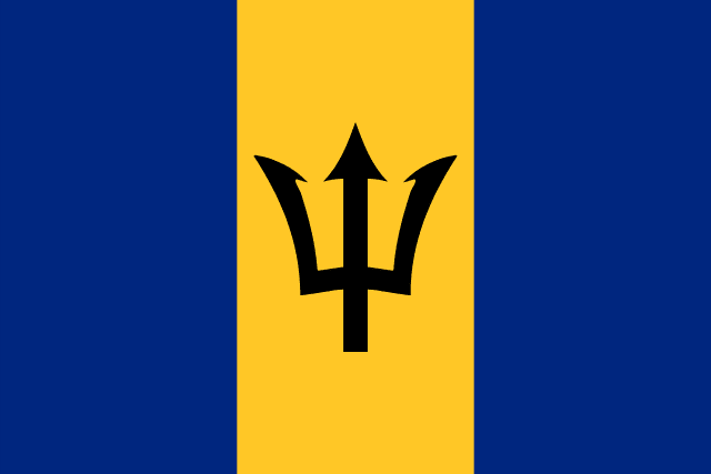 Flag for Barbados