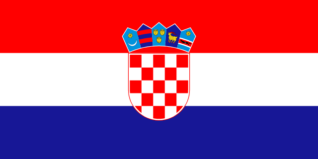 Flag for Croatia