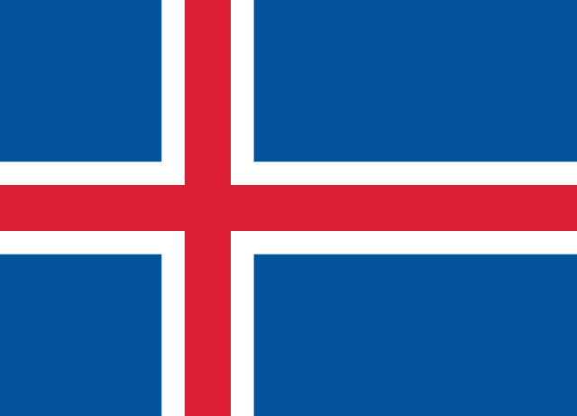 Flag for Iceland