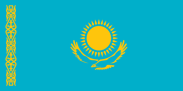 Flag for Kazakhstan