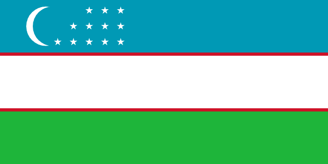 Flag for Uzbekistan