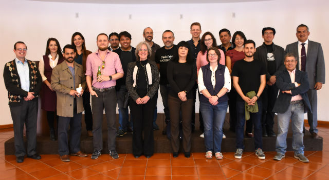 Workshop participants at UDLAP including Dr. Chema Martin and Prof. Teresa Alonso-Rasgado