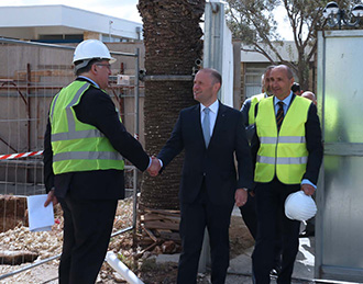 Professor Anthony Warrens and Prime Minister of Malta, Joseph Muscat