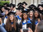 Students at their graduation ceremony