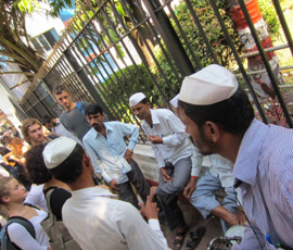 The Dabbawallas (lunch delivery men) of Mumbai