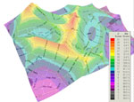 The geoprofile produced from analysis of murder sites attributed to Jack the Ripper in the East End of London in 1888