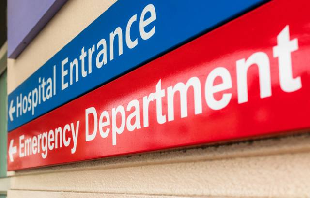 Hospital sign in London. Credit: georgeclerk/iStock.com.