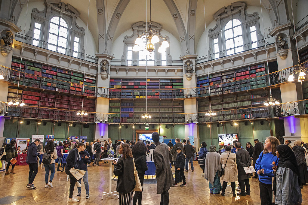 Students enjoying events at the Octagon