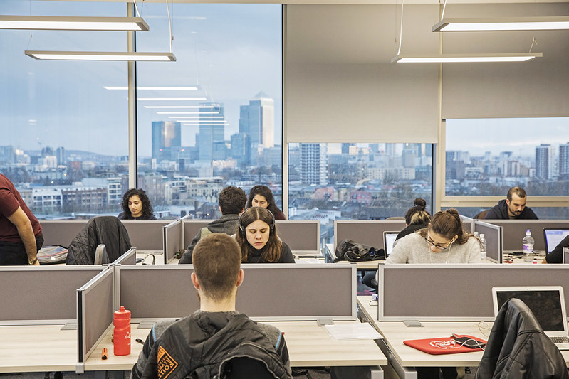 Students studying in the Graduate Centre