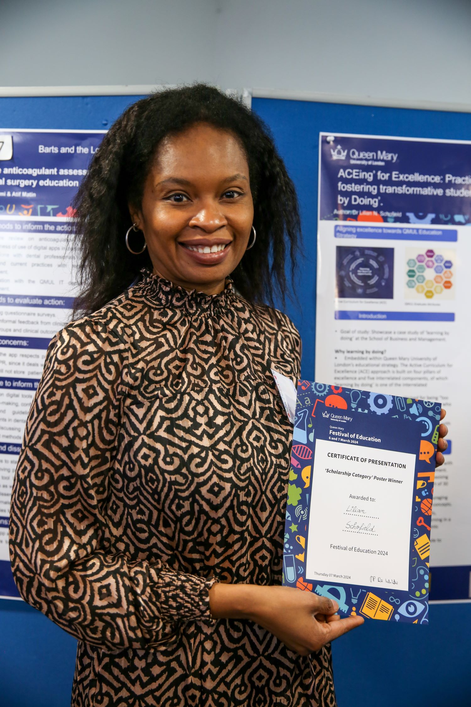 Poster winner - Dr Lilian Schofield