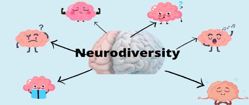 A graphic showing a brain with arrows to six emoji style images rpresenting different states or feelings