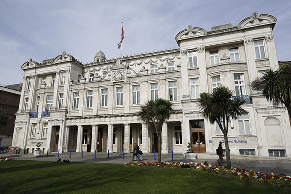 A photo of the Queens' Building, Mile End Campus