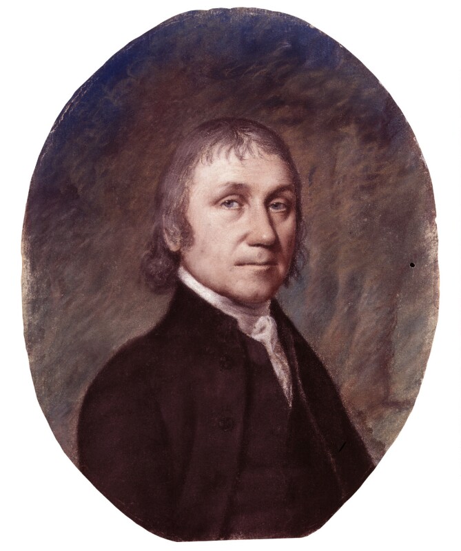 Portrait of Joseph Priestley, by Ellen Sharples (1797) Copyright Trustees of the National Portrait Gallery