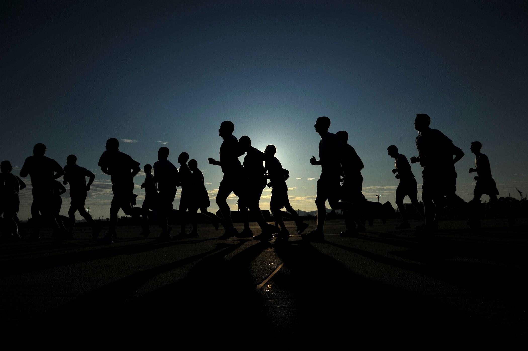 Runners silhouettes