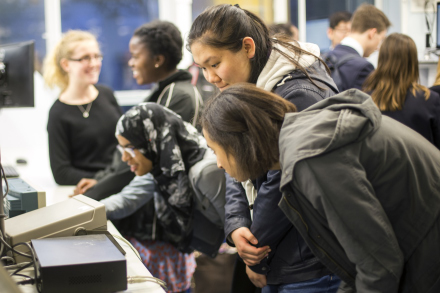 School students on campus