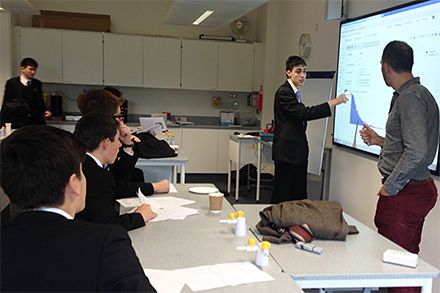 Outreach Officer visits a school