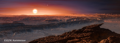 Artistic interpretation of Proxima b